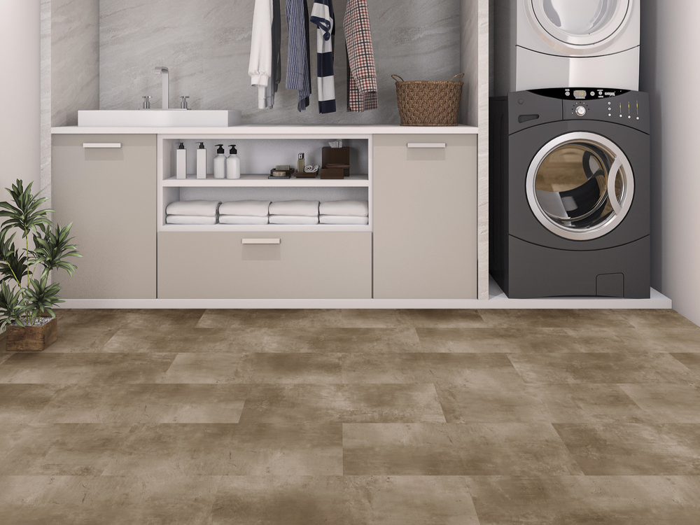 laminate flooring in laundry room